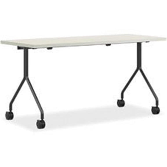 The Hon 30 x 60 in. Between Silver Mesh Laminate Nesting Table, Silver