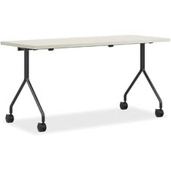 The Hon 30 x 72 in. Between Silver Mesh Laminate Nesting Table, Silver