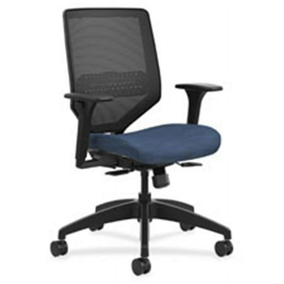 The Hon HO Solve Mesh Mid-Back Task Chair - Black - Adjustable Height and Lumbar Support