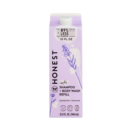 The Honest Company 2 in 1 Cleansing Shampoo and Body Wash Refill Carton Gentle for Baby 32 fl oz