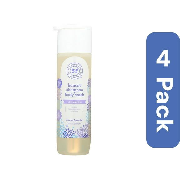 The Honest Company Body Wash & Shampoo Lavender 10 oz (Pack Of 4)