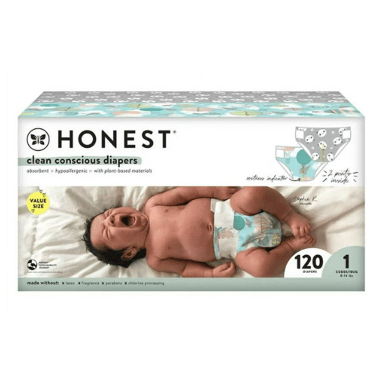 Save on Honest Size 3 Diapers 16-28 lbs Multi-Colored Giggly Boo Cactus  Order Online Delivery