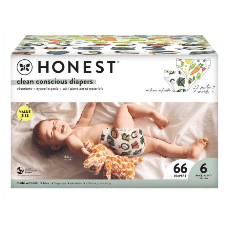 The Honest Company, Clean Conscious Disposable Baby Diapers, Above