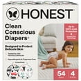 thumbnail image 1 of The Honest Company Clean Conscious Diapers® Up to 100% Leak Protection Designed to Protect Delicate Skin Hypoallergenic + Fragrance Free Space Travel + Big Trucks, Size 4, 54 Count, 1 of 9