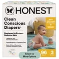 thumbnail image 1 of The Honest Company Clean Conscious Baby Diapers Size 3 (16–28 lbs) Hypoallergenic Fragrance Free 96 Count, 1 of 8