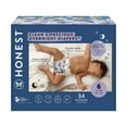 thumbnail image 1 of The Honest Company, Clean Conscious™ Overnight Diapers, Cozy Cloud + Star Signs, Size 6, 34 Count Club Box, 1 of 8