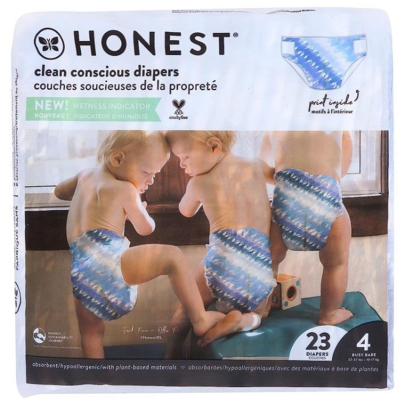 The Honest Company Diapers Orng Youcute Sz4 23 Pk - Pack Of 4