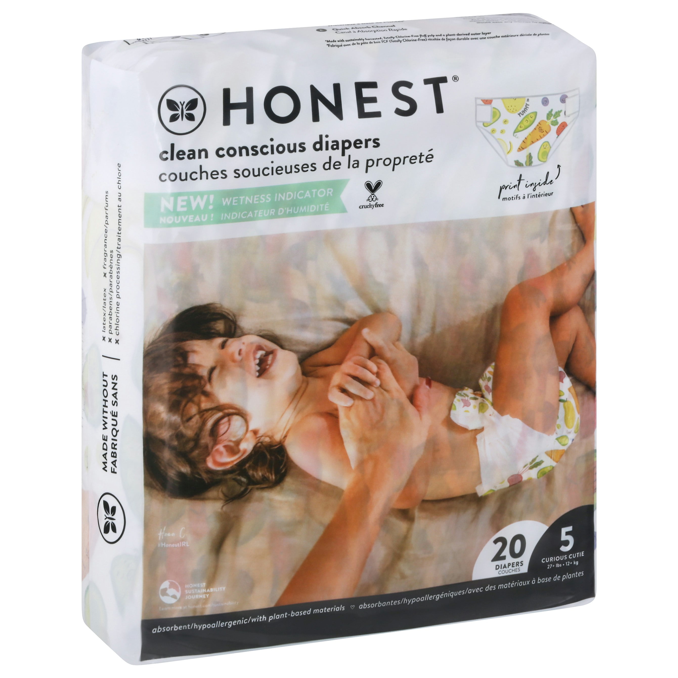 The Honest Company Diapers So Delish Size 5 20 count (Pack of 4)