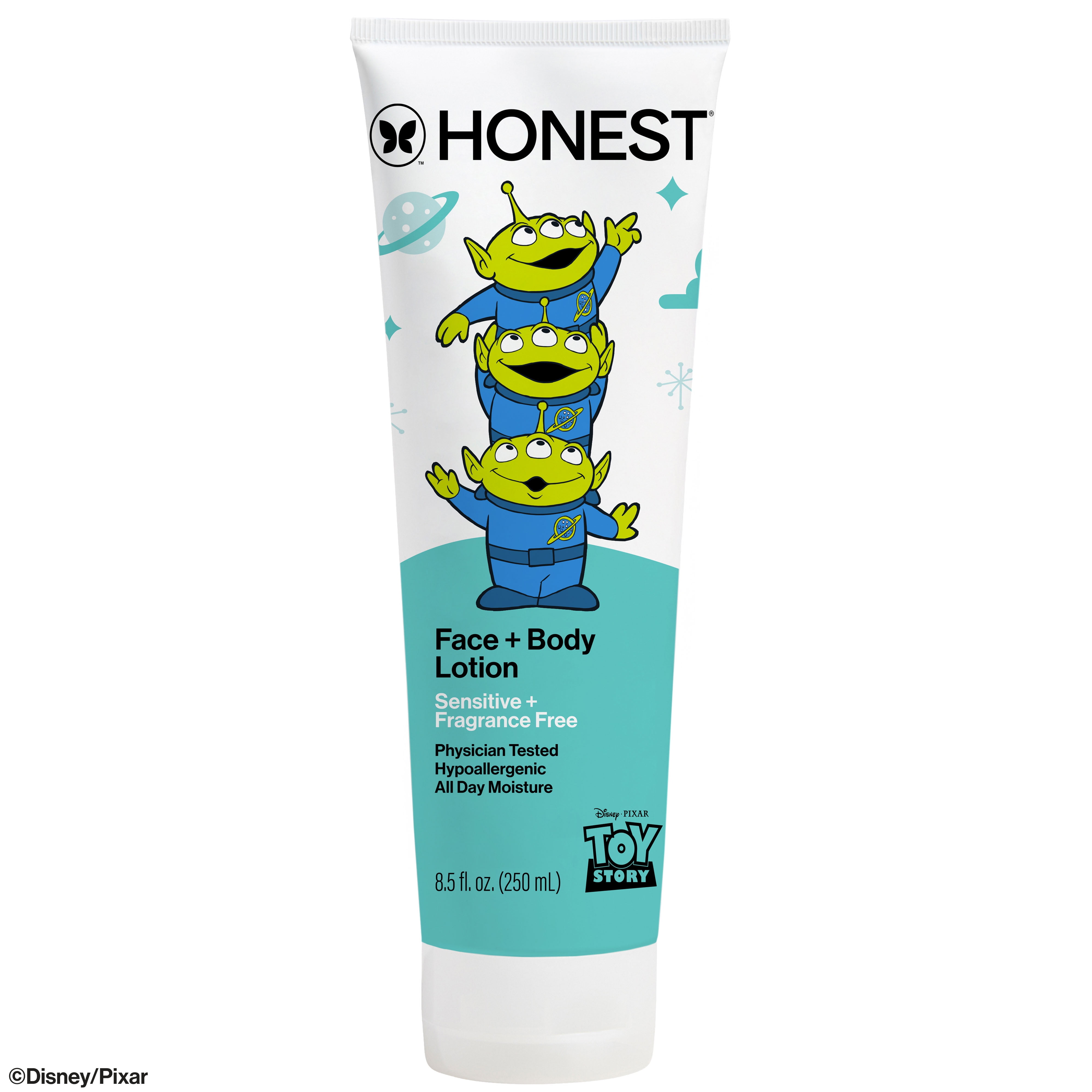 The Honest Company Disney Pixar Toy Story Fragrance Free Face and Body Lotion, 8.5 fl oz - Sensitive Skin Care
