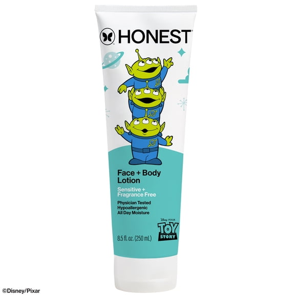 The Honest Company Disney Pixar's Toy Story Fragrance Free Face and Body Lotion, 8.5 fl oz - For Sensitive Skin