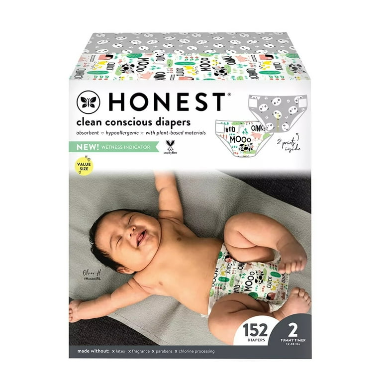 Honest Company Disposable Clean Conscious Diapers, Pandas +