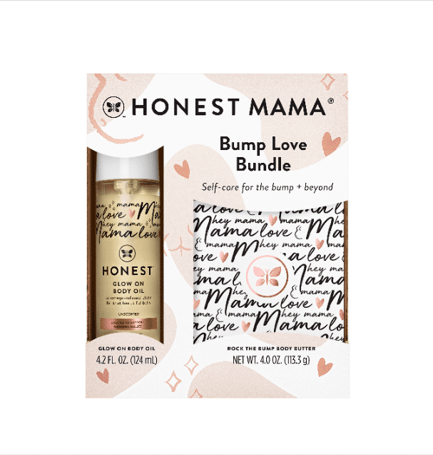 The Honest Company Honest Mama Body Butter and Body Oil Bump Love Bundle Unscented 8.2 oz
