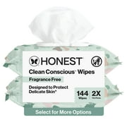 The Honest Company Plant Based Baby Wipes Fragrance Free 144 Count