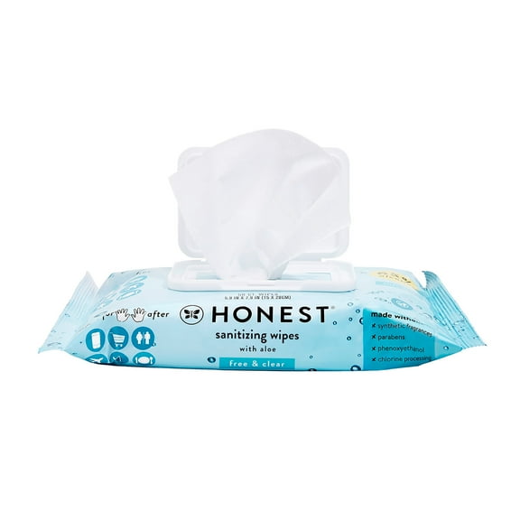 The Honest Company Sanitizing Wipes Fragrance Free 50 Count