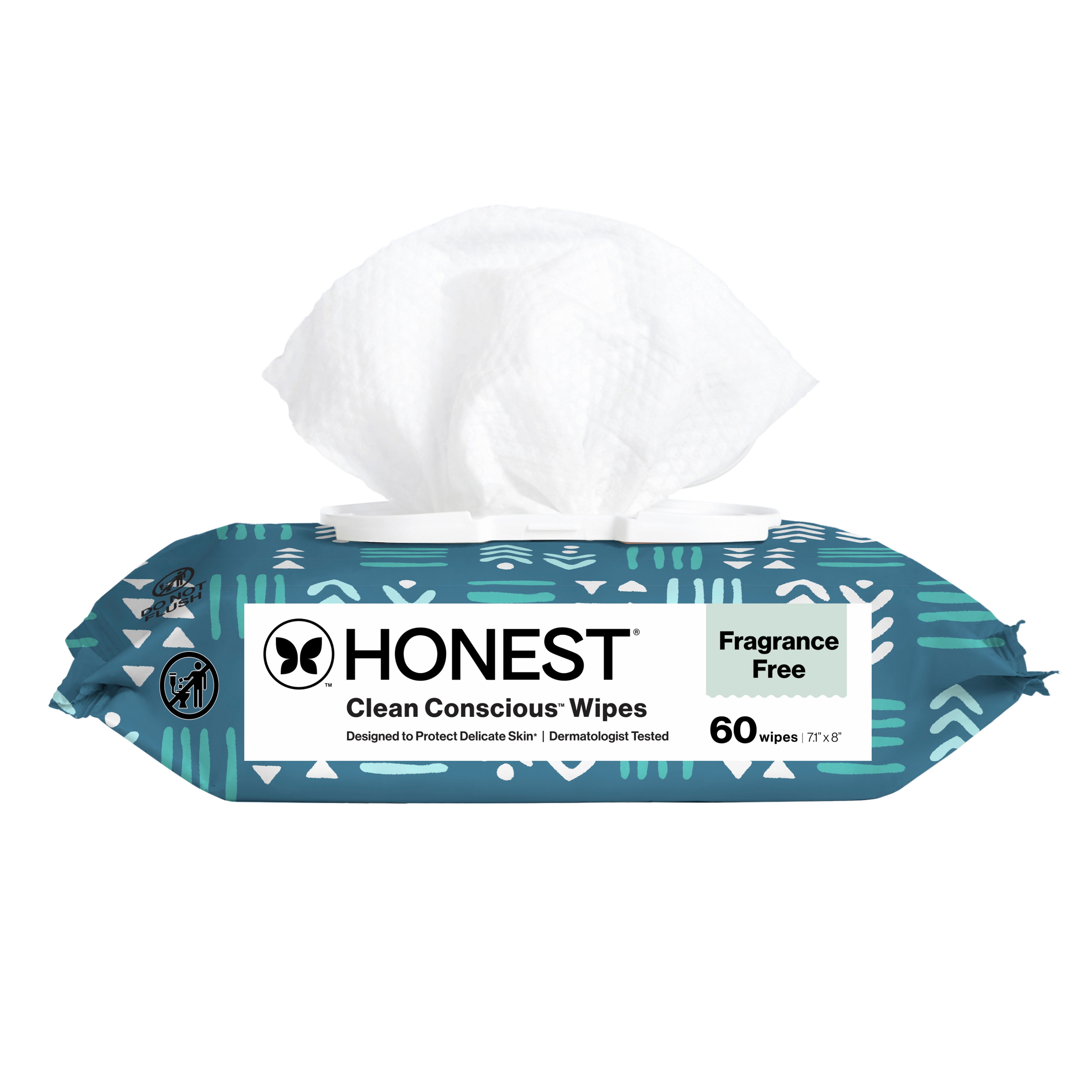 The Honest Company Clean Conscious Wipes, Balance Blues, 60 Count
