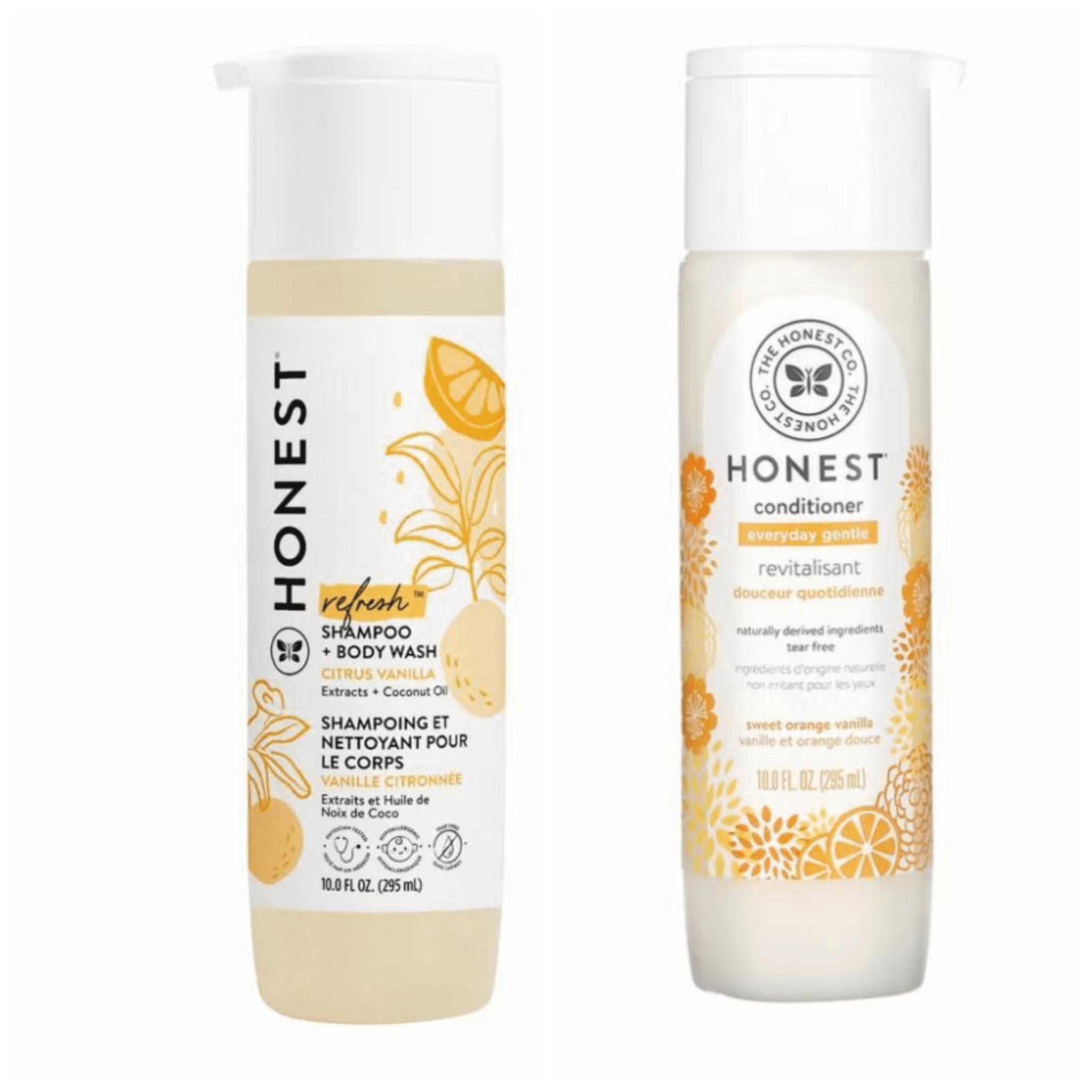 The Honest Company Shampoo & Conditioner, Set 10 Ounce - Pack Of 2