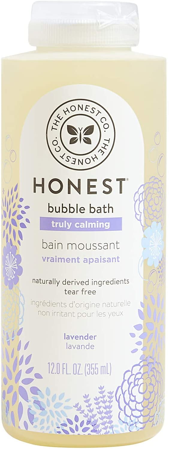 The Honest Company Truly Calming Lavender Bubble Bath Tear Free Kids Bubble Bath Naturally Derived Ingredients & Essential Oils Sulfate & Paraben Free Baby Bath 12 Fl Oz