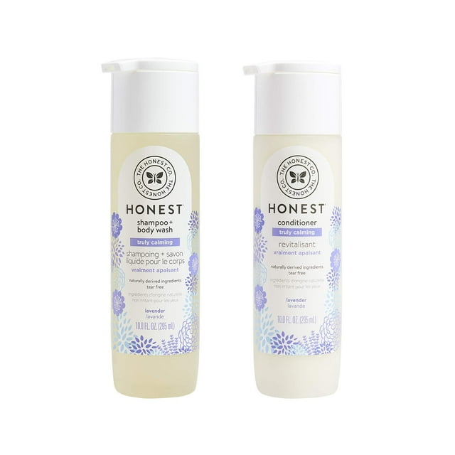 Honest Company Natural Lavender Shampoo Body Wash + Conditioner for