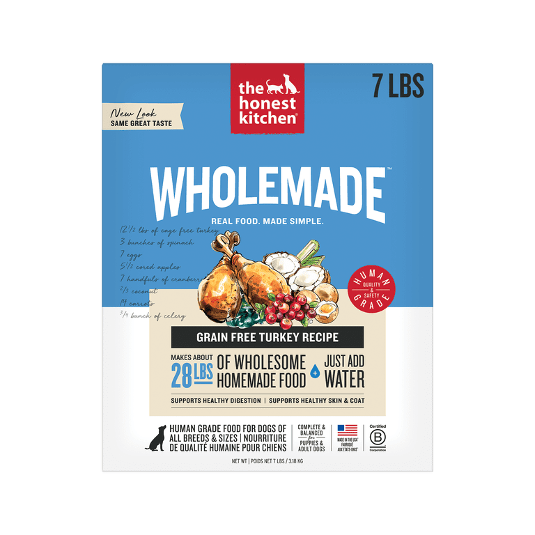 the honest kitchen グレインフリーターキー The Honest Kitchen Human Grade Wholemade™ Dehydrated Dog Food