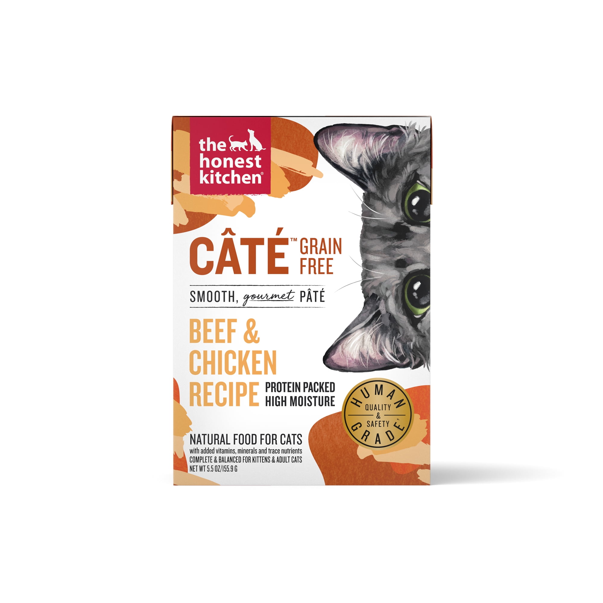The Honest Kitchen Câté™ Grain Free Beef & Chicken Pâté Wet Cat Food, 5.5 oz x1