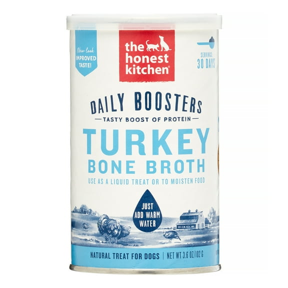 The Honest Kitchen Daily Boosts: Instant Turkey Bone Broth with Turmeric, 3.6 oz