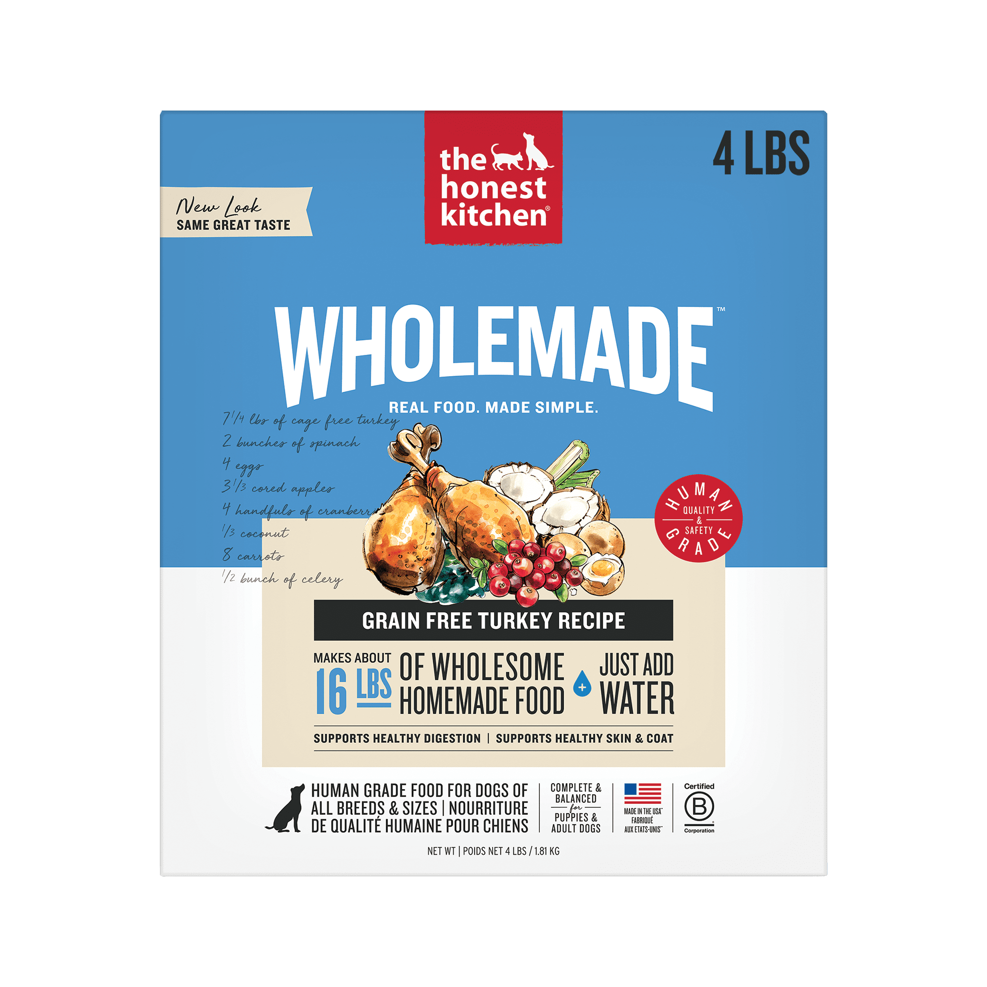 The Honest Kitchen Embark - Grain Free Turkey Dog Food - 4 lb.