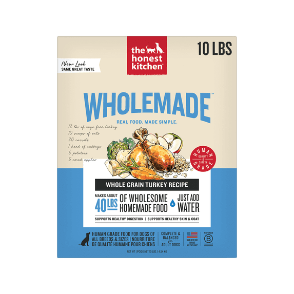 The Honest Kitchen Keen: Natural Human Grade Dehydrated Dog Food, Turkey & Organic Grains, 10 lbs (Makes 40 lbs)