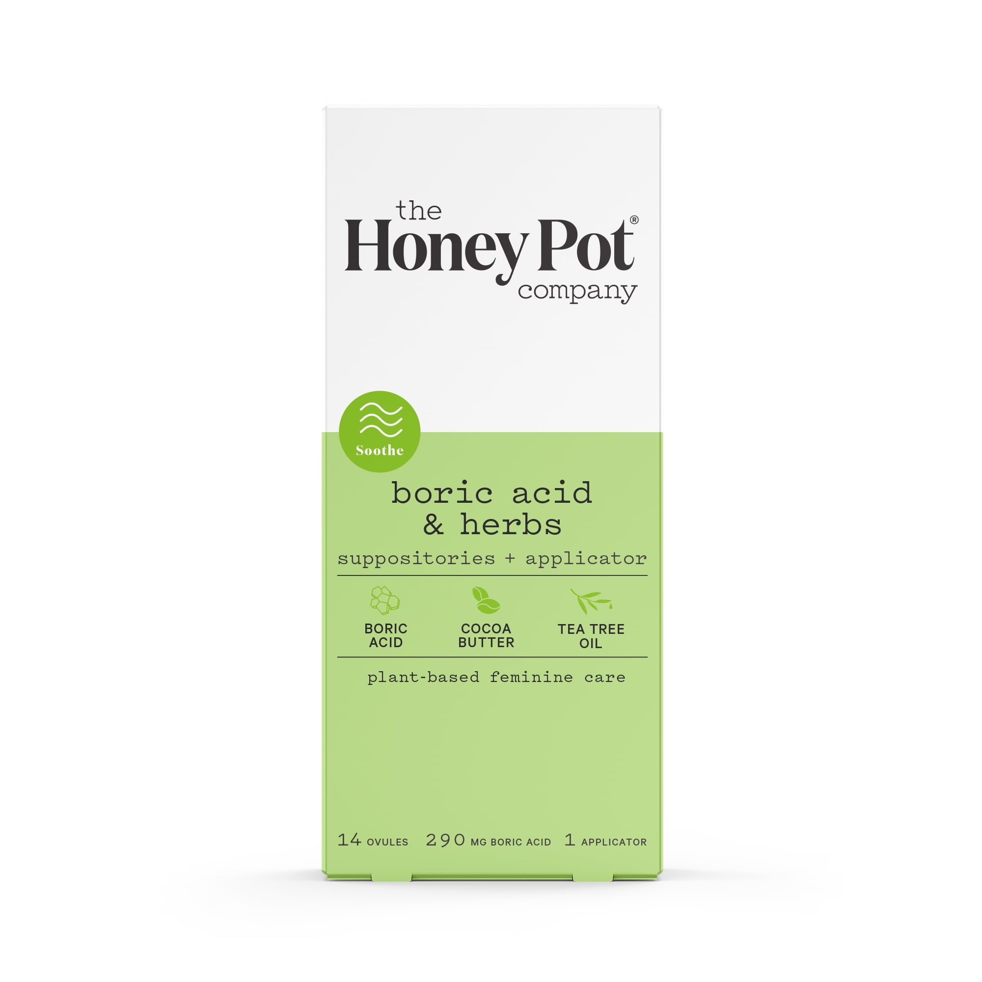 The Honey Pot Company, Boric Acid and Herbal Suppositories + Applicator