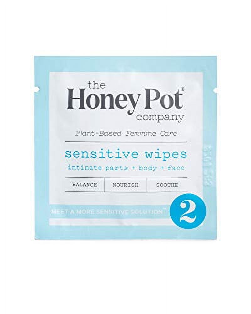 The Honey Pot Company Feminine Wipes, Sensitive Skin Wipes, 15 Ea, 3