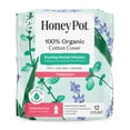 thumbnail image 1 of Honey Pot 100% Organic Cotton Cover Cooling Herbal Infusion Postpartum Pads, 12 Count, 1 of 10