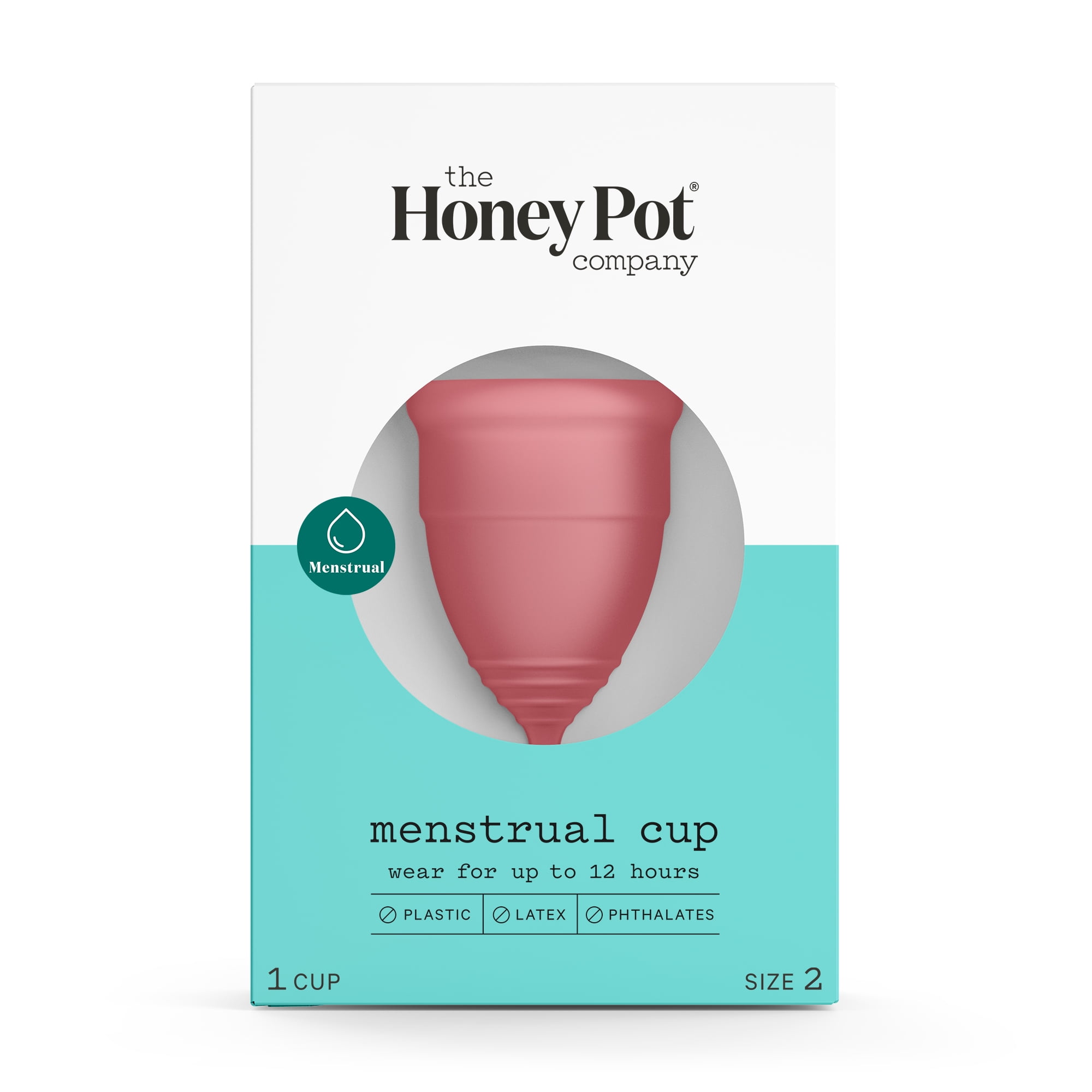 The Honey Pot Company, Menstrual Cup, Size 2 for Medium-Heavy Flow, 1ct. 