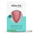 thumbnail image 1 of The Honey Pot Company, Menstrual Cup, Size 2 for Medium-Heavy Flow, 1ct., 1 of 8