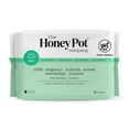 The Honey Pot Company NonHerbal Everyday Panty Liners Organic Pads for Women Cotton Cover