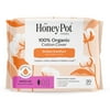 Honey Pot 100% Organic Cotton Comfort Cover Regular Pads, 20 Count