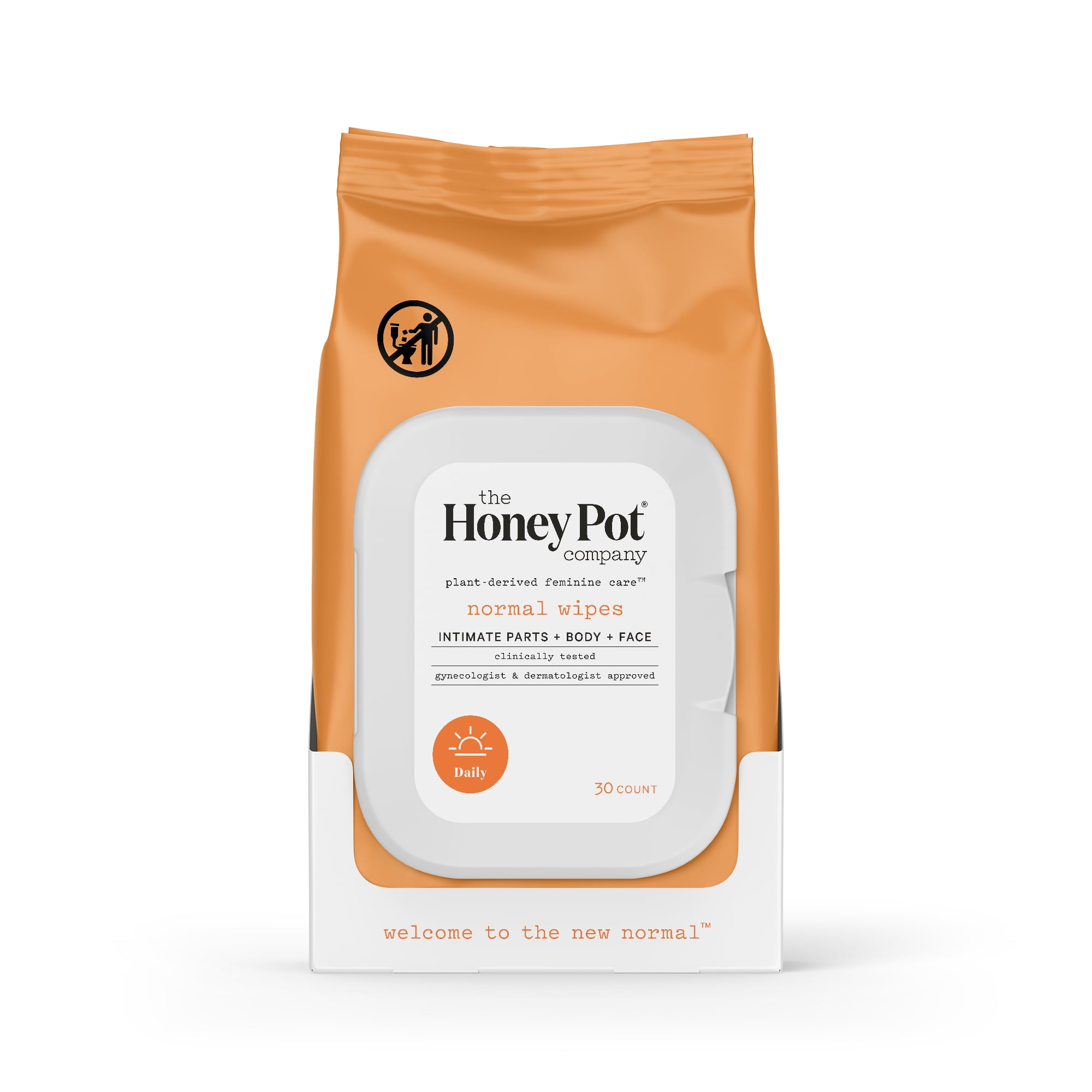 The Honey Pot Company, Normal Feminine Cleansing Wipes, Intimate Parts, Body or Face, 30 Porn Photo