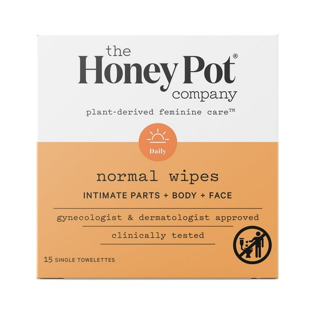 The Honey Pot Company, Normal Feminine Wipes, Intimate Parts, Body or