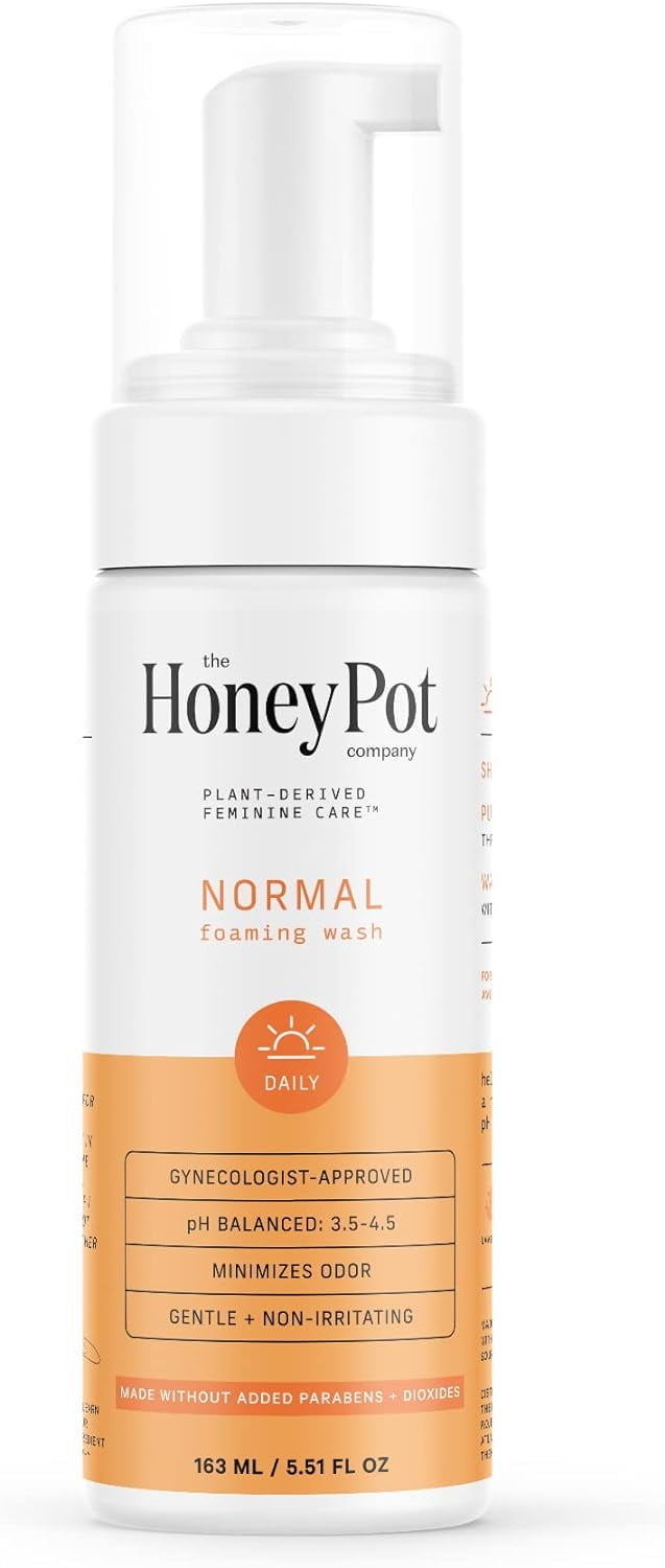 The Honey Pot Company Normal Foaming Wash, Feminine Care, 5.51 Oz, 3