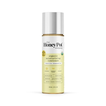 The Honey Pot Company, Organic Moisturizing Water Based Personal Lubricant, Vanilla Chamomile, 2 oz.