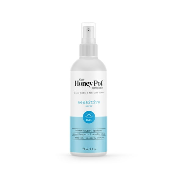 The Honey Pot Company, Refreshing Sensitive Panty and Body Plant-Derived Deodorant Spray, 4 fl. oz.