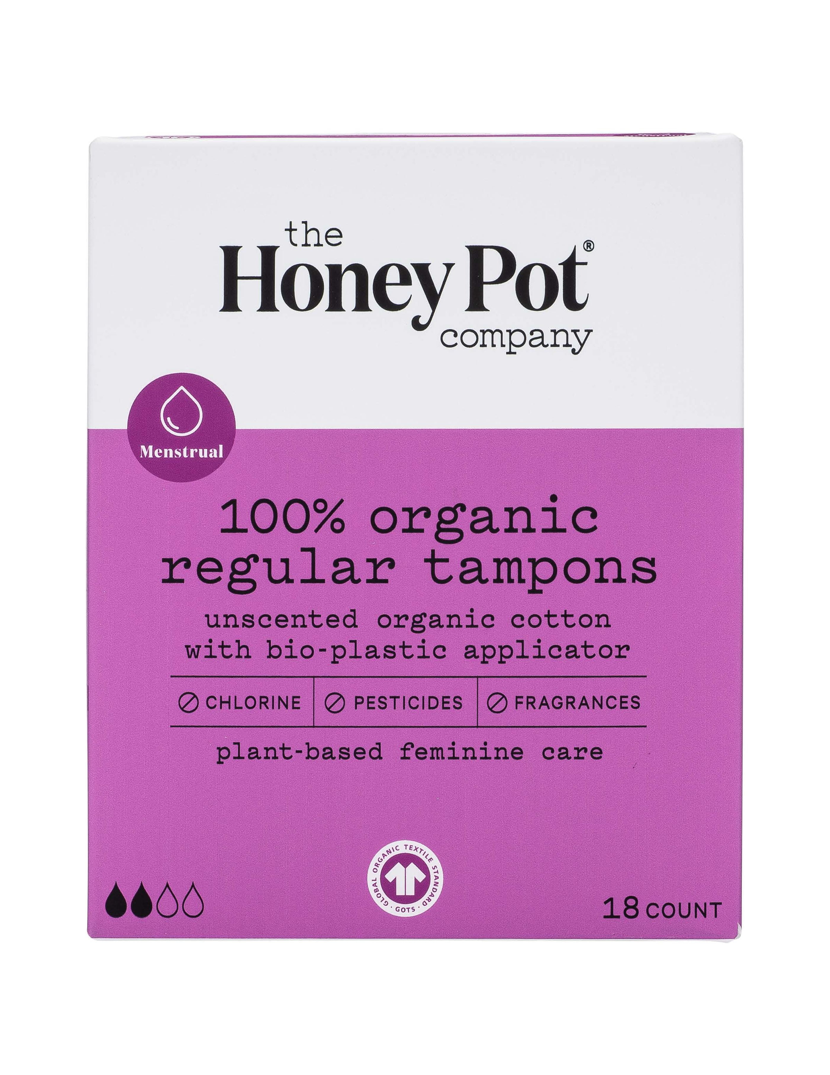The Honey Pot Company Regular Organic BioPlastic Applicator Tampon