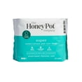The Honey Pot Company Super Herbal Menstrual Pads with Wings, 16 Count