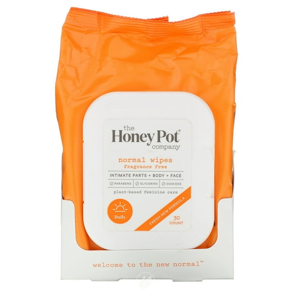 The Honey Pot Normal Wipes 30 Ct