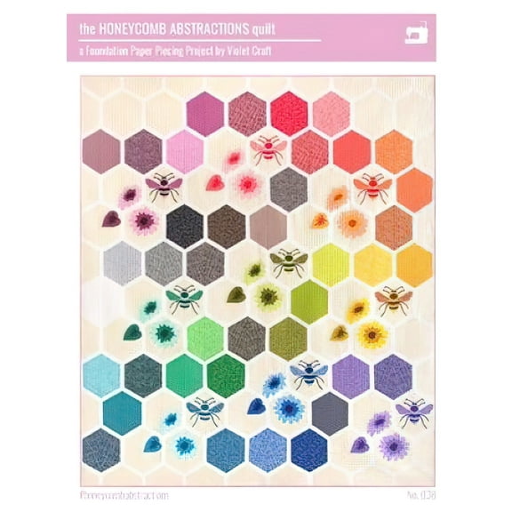 The Honeycomb Abstractions Quilt Pattern by Violet Craft