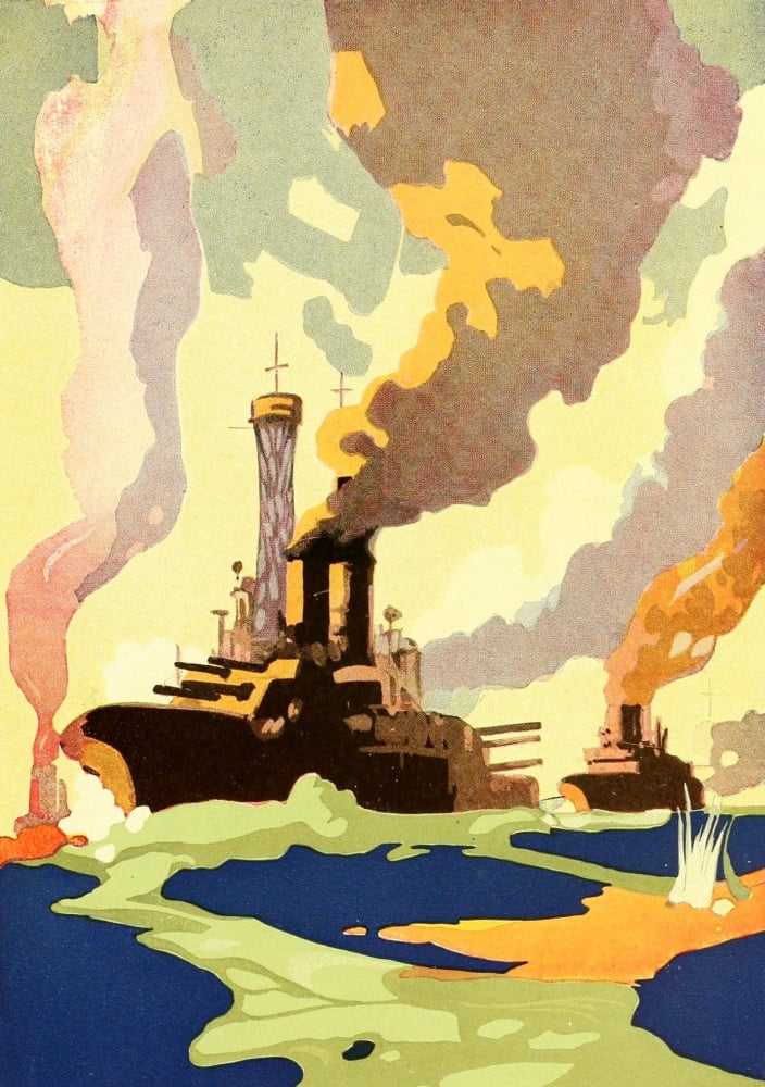 The Honor Roll 1919 Navy Canvas Art - Unknown (18 x 24)