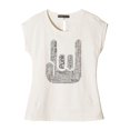 thumbnail image 1 of The Horns Hand Gesture Printed Cotton Casual Wear T-shirt Plus Size WTS_02 2XL, 1 of 1