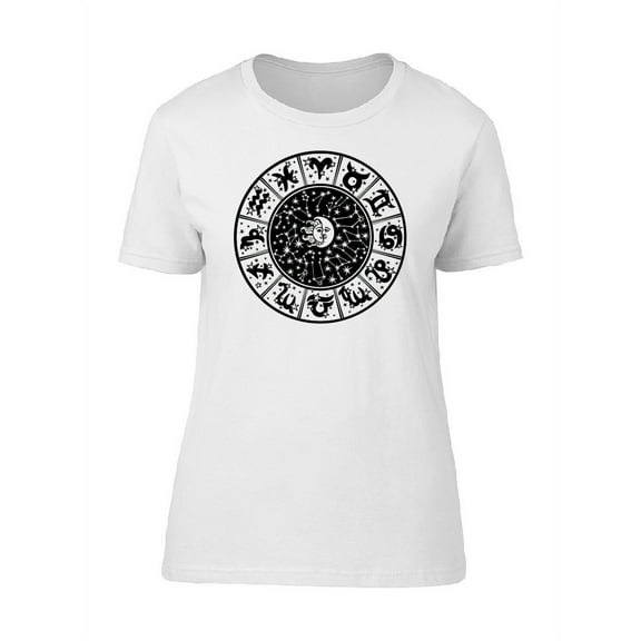 The Horoscope Of Zodiac T-Shirt Women -Image by Shutterstock, Female Large