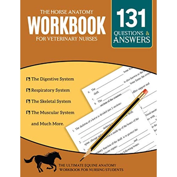 The Horse Anatomy Workbook For Veterinary Nurses - The Ultimate Equin Myles Grantt (Paperback)