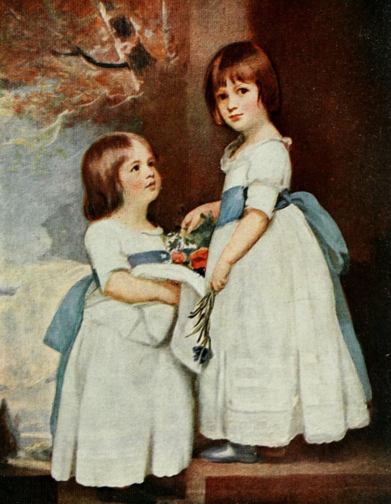The Horsley Children Canvas Art - George Romney (18 x 24)