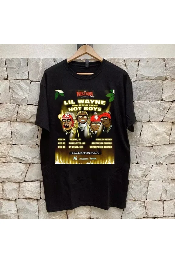 The Hot Boys Lil Mini Tour 2025 Music Fan Graphic Unisex T-Shirt up to size 5XL