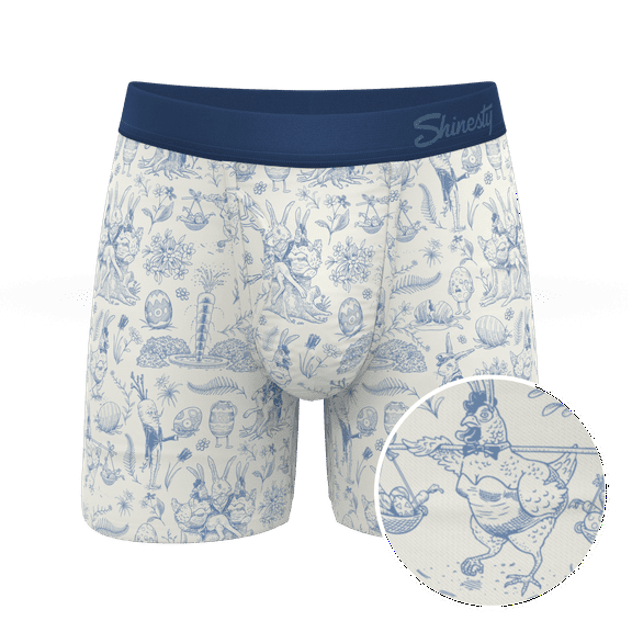 The Hot Cottontail - Shinesty Easter Toile Ball Hammock Pouch Underwear With Fly  Medium